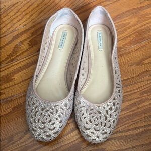 Alex Marie Women's Sparkling Cutout Flats - Gold